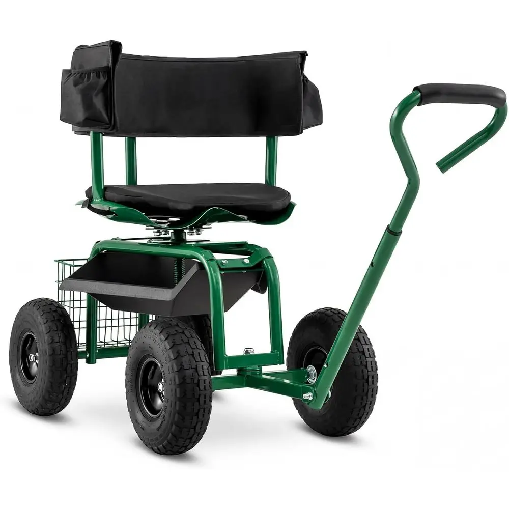 Gardening Tools Basket - Ayarlanabilir 360 ° Döner Tekerlekli Bahçe