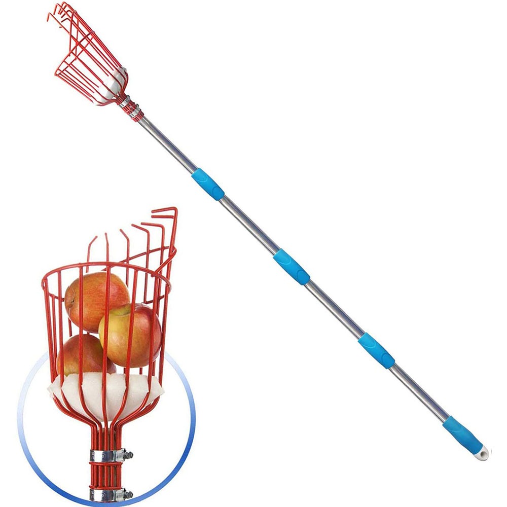 Gardening Tools Basket - 260cm Meyve Toplayıcı, Ayarlanabilir Derinlikli Sepet,